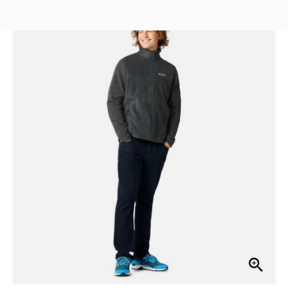 Columbia Full Zip Fleece Jacket Gray Small - Picture 5 of 8